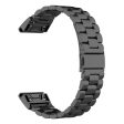 26mm stainless steel watch band for Garmin watch - Black Online now