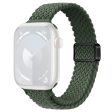 Apple Watch Ultra 2 Ultra 49mm     9 8 7 45mm     SE (2023) SE (2022) SE 6 5 4 44mm     3 2 1 42mm Watch Strap Braided Nylon Band - Dark Olive Green Hot on Sale