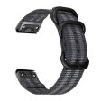 20mm nylon watch strap for Garmin watch - Black   Grey For Sale