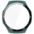 Huawei Watch GT 5 Pro 46mm Bump Resistant Cover Scale Design Watch Case Cover with Tempered Glass Screen Film - Green For Sale