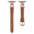 Apple Watch Series 41mm - 40mm - 38mm Watch Band - Rose Gold   Brown Hot on Sale