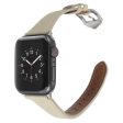 Apple Watch Series 8 (41mm) genuine leather watch strap - Beige Supply