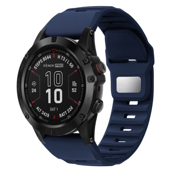 26mm Silicone Band Garmin Fenix 8 51mm   Enduro 3   Enduro 2 Quick Release Watch Strap - Dark Blue For Discount