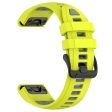 20mm Strap Garmin Fenix 8 43mm   Descent MK3   MK3i   epix Pro (Gen 2) 42mm Universal Silicone Watch Band - Lime+Grey For Discount