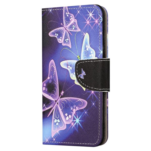 Wonderland Motorola Moto G24 flip case - Sparkling Butterflies Online Sale