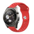 22mm Huawei Watch 2 Pro silicone watch band - Red Online Hot Sale