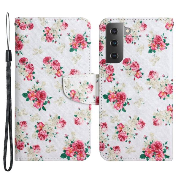 Wonderland Samsung Galaxy S22 flip case - Red Peony Flower For Cheap