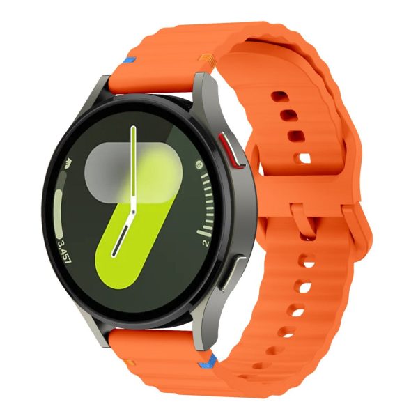 20mm Silicone Band Garminactive 5   Garmin vivoactive 5   Venu Sq Wave Design Watch Strap - Orange Fashion