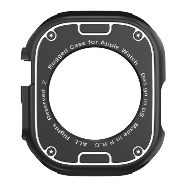 Apple Watch Ultra cabon fiber style cover - Black on Sale