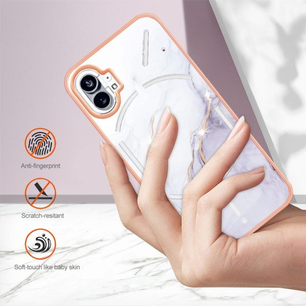 Marble Nothing Phone (1) case - White Marble Fashion