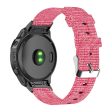 20mm canvas watch strap for Garmin watch with tool - Pink on Sale