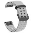 26mm Silicone Strap Garmin Fenix 8 51mm   Enduro 3   Enduro 2 Quick Release Ocean Watch Band - Grey Online now