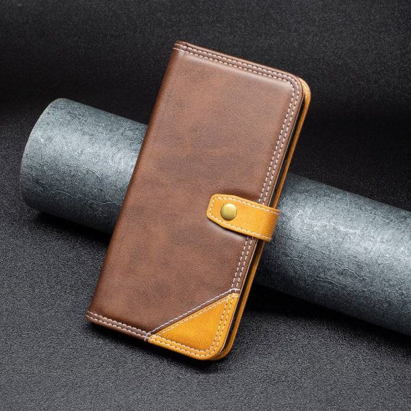 BINFEN two-color leather case for Samsung Galaxy S20 Ultra - Coffee Online now