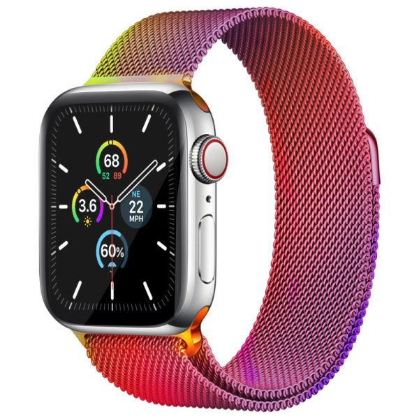 AHASTYLE WG42-1 Apple Watch Series 49mm - 45mm - 44mm - 42mm Milanese Wrist Band - Multi-color Online now