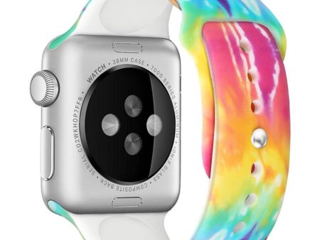 Apple Watch Series 8 (41mm) cool pattern silicone watch strap - Tie-dyed Discount