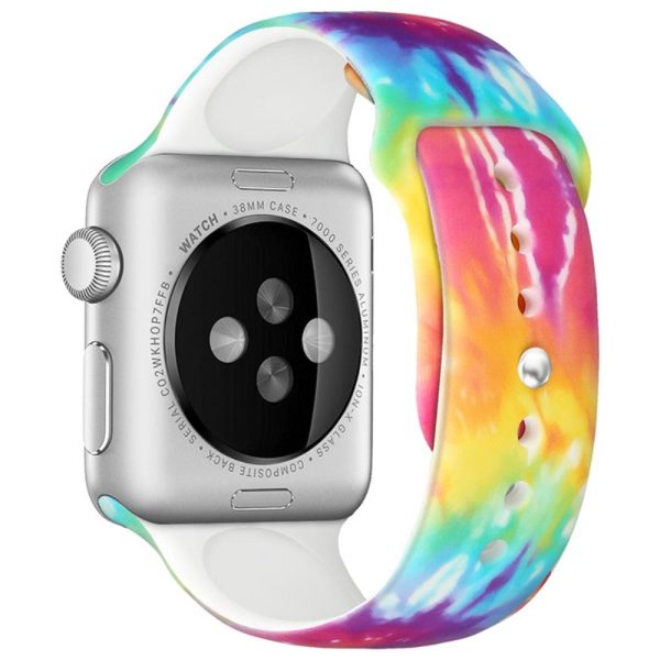 Apple Watch Series 8 (41mm) cool pattern silicone watch strap - Tie-dyed Discount