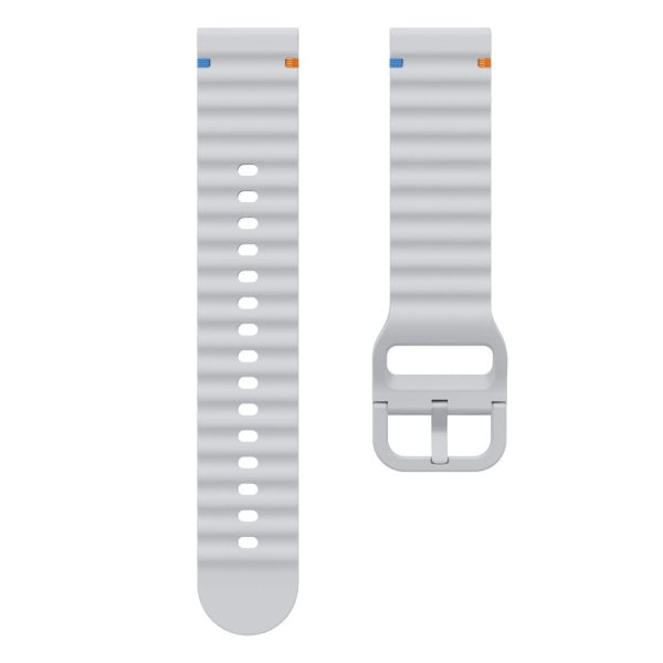 22mm Silicone Band Xiaomi Watch S4 Sport   Redmi Watch 5 Active Wave Design Watch Strap - Light Grey Online Sale