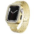 Apple Watch Series 6 5 4 SE (2023) SE (2022) SE 44mm Rhinestone Decor Metal Strap with Watch Case - Gold Online Hot Sale