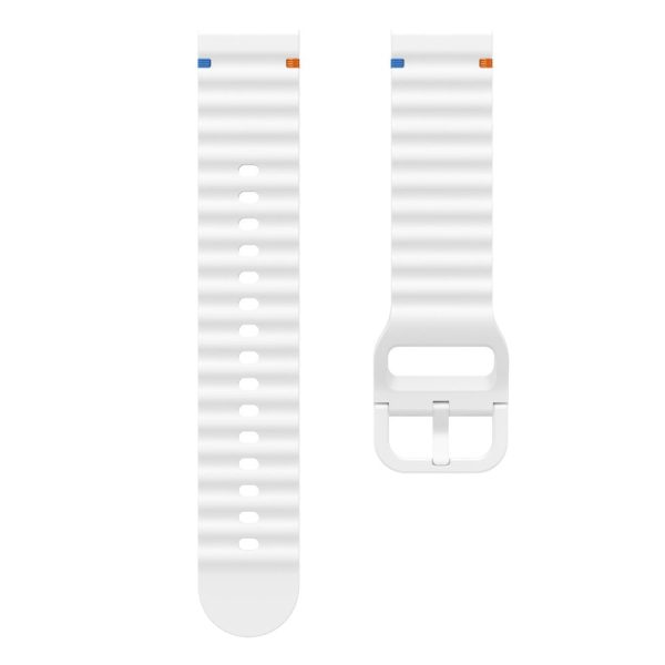 20mm Silicone Band Garminactive 5   Garmin vivoactive 5   Venu Sq Wave Design Watch Strap - White Online now