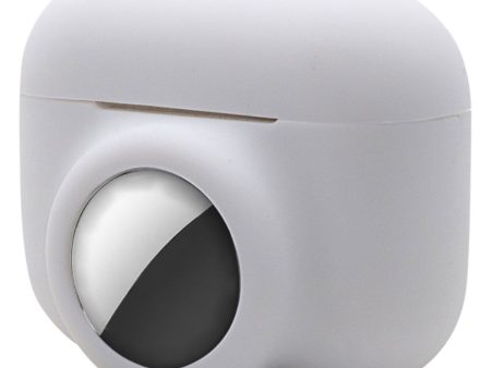 2-in-1 AirPods Pro   AirTags silicone case - White Cheap