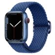 Apple Watch Series 9 8 7 41mm   6 5 4 SE (2022) SE (2023) SE 40mm   3 2 1 38mm Watch band Braided Nylon Strap - Sea Blue Online