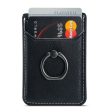 MUXMA Universal Cowhide leather card holder - Black on Sale