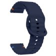 22mm Silicone Band Xiaomi Watch S4 Sport   Redmi Watch 5 Active Wave Design Watch Strap - Midnight Blue Cheap