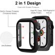 Apple Watch Series 10 42mm Protective Case All-Around Hard Bump Resistant Watch Cover with Tempered Glass Film - Transparent Online Sale