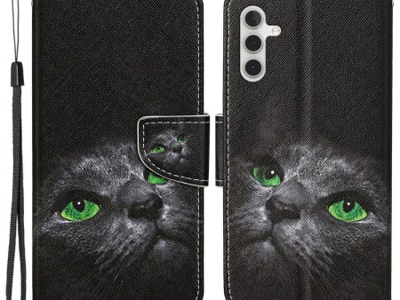 Wonderland Samsung Galaxy A35 flip case - Cat For Discount