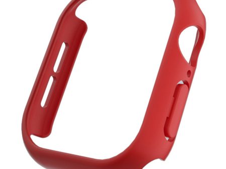 Apple Watch Series 10 46mm Case Matte Hollow Hard Bump Resistant Watch Protective Cover - Red Online Hot Sale