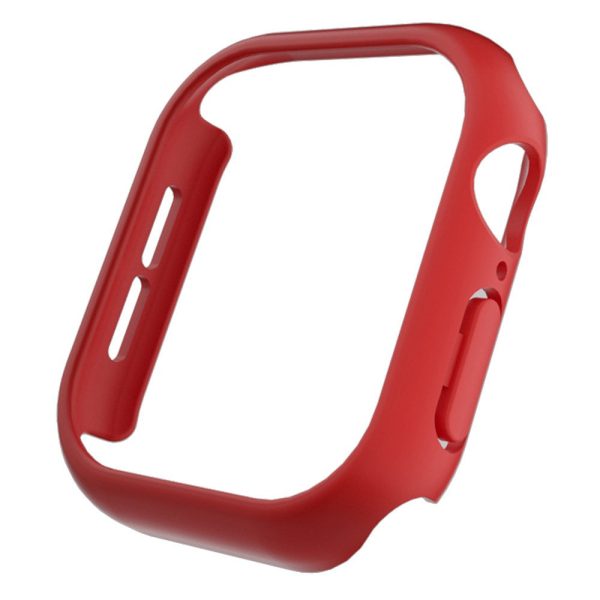 Apple Watch Series 10 46mm Case Matte Hollow Hard Bump Resistant Watch Protective Cover - Red Online Hot Sale