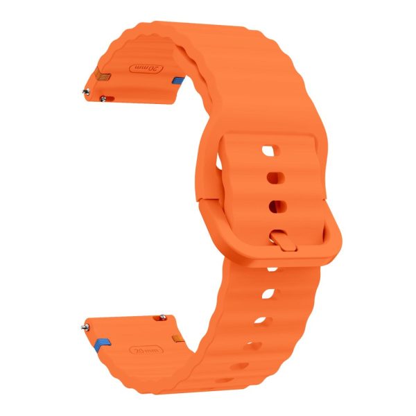 20mm Silicone Band Garminactive 5   Garmin vivoactive 5   Venu Sq Wave Design Watch Strap - Orange Fashion