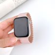 Apple Watch Series 7 8 9 41mm   6 5 4 SE (2023) SE (2022) SE 40mm   3 2 1 38mm Bamboo Joint Silicone Strap - Pink+Rose Grey Sale