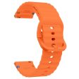 22mm Silicone Band Xiaomi Watch S4 Sport   Redmi Watch 5 Active Wave Design Watch Strap - Orange on Sale