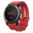 26mm Garmin Fenix 5X   5X Plus   Fenix 3   3 HR silicone watch band - Red Discount