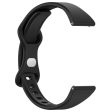 20mm silicone strap for Samsung and Huawei watch - Black Cheap