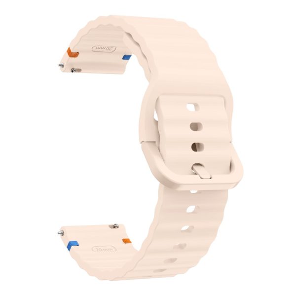 20mm Silicone Band Garminactive 5   Garmin vivoactive 5   Venu Sq Wave Design Watch Strap - Pink on Sale