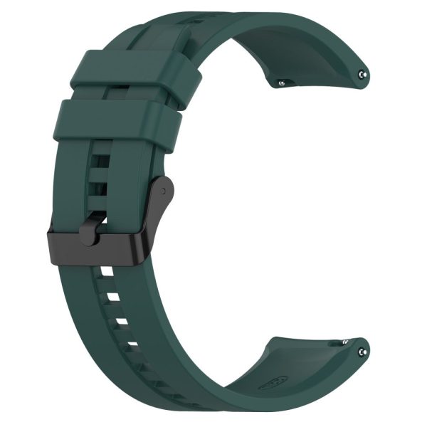 22mm Universal silicone watch strap - Blackish Green For Sale