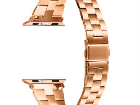 Apple Watch Series 41mm - 40mm - 38mm Watch Band Stainless Steel - Rose Gold For Discount