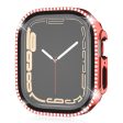 Apple Watch Ultra dual-row rhinestone décor cover - Red For Discount