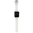 Apple Watch Series 41mm   40mm   38mm Cross Stitch Leather Watch Band - White Supply