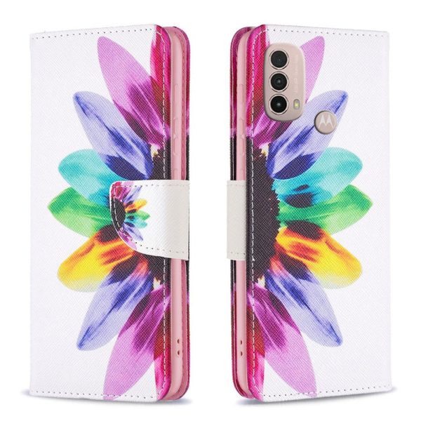 Wonderland Motorola Moto E30   E40 flip case - Sunflower Online Hot Sale