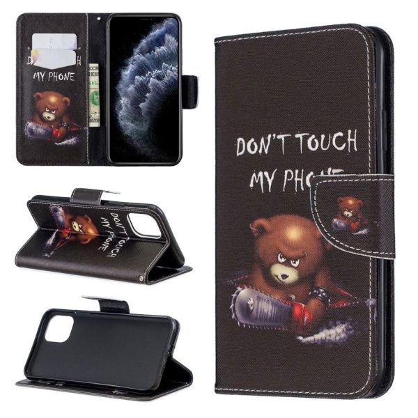 Wonderland iPhone 11 Pro Max flip case - Bear And Its Warnings Fashion