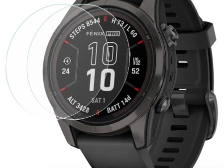 2-pack Garmin Fenix 7S Pro Watch Screen Protector Tempered Glass Film 2.5D Arc Edge For Cheap