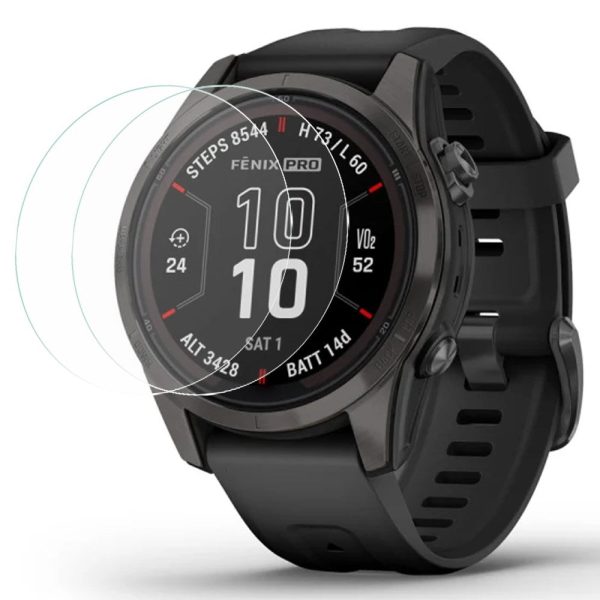 2-pack Garmin Fenix 7S Pro Watch Screen Protector Tempered Glass Film 2.5D Arc Edge For Cheap