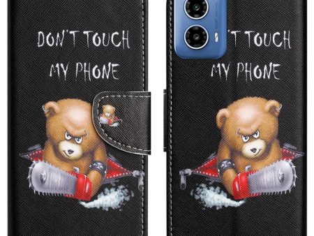 Wonderland Motorola Moto G24 flip case - Bear Discount