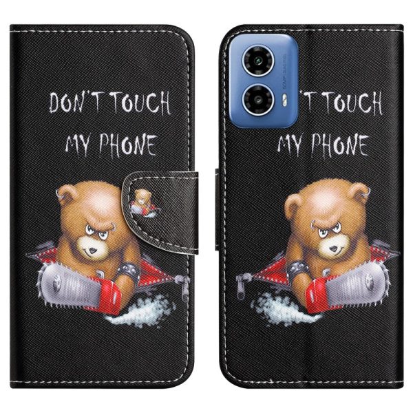 Wonderland Motorola Moto G24 flip case - Bear Discount