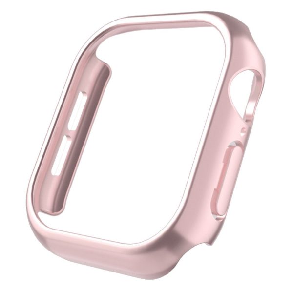 Apple Watch Series 10 46mm Case Matte Hollow Hard Bump Resistant Watch Protective Cover - Rose Gold Supply