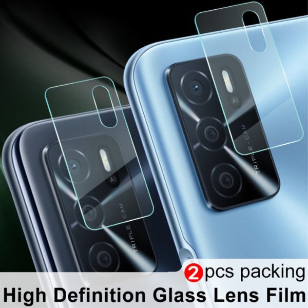 2Pcs IMAK Oppo A54s   A16s   A16 tempered glass camera lens protector Fashion