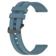 20mm Universal textured silicone watch strap - Dark Blue Fashion